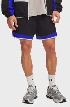Мужские черные шорты UA Icon Woven Track Shorts Черный M Under Armour 6009350-008