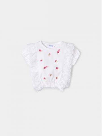 Mayoral Блузка 3088 Білий Regular Fit Mayoral Блузка 3088 Білий Regular Fit