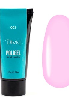 Полигель для наращивания ногтей Divia Polygel 005, 30 г