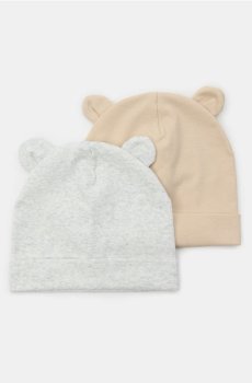 Шапки з елементами 3D 2 пакети - різнобарвний