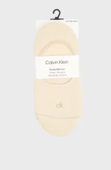 Женские бежевые следы (3 пары) Бежевый 39-42 Calvin Klein 701234370