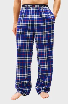 Мужские синие брюки в клетку FLANNEL Синий L Tommy Hilfiger UM0UM03589