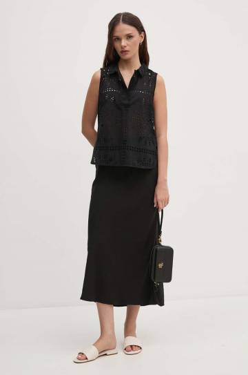 Юбка Dkny цвет чёрный midi прямая DJ4K9510 Юбка Dkny цвет чёрный midi прямая DJ4K9510
