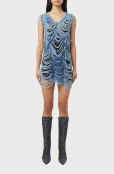 Женское синее платье M-BIANCA Синий M Diesel A13978 0BNCG