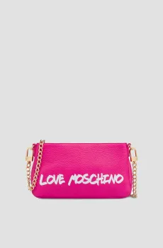 Женская розовая кожаная сумка Розовый ONESIZE Moschino JC4255PP0H.K13;60A