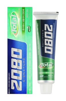 Зубная паста Dental Clinic 2080 Signature Total Green Toothpaste с антибактериальными растительными компонентами, 125 мл