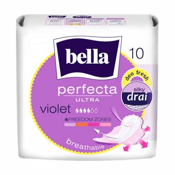 Прокладки для критических дней Bella Perfecta Ultra Violet Deo Fresh, 10 шт Прокладки для критических дней Bella Perfecta Ultra Violet Deo Fresh, 10 шт