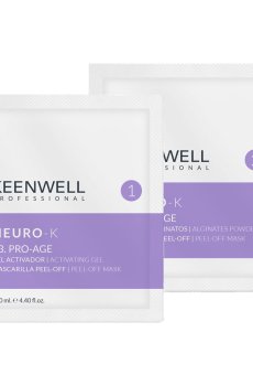 Лифтинговая альгинатная маска для лица Keenwell Neuro-K Pro-Age 03 с антивозрастными пептидами, 130 мл + 15 г