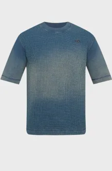 Мужская синяя футболка S-WAFYCOL Синий L Diesel A16102 0TKAA