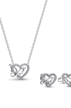 Подарунковий комплект "Переплетені серце та метелик"