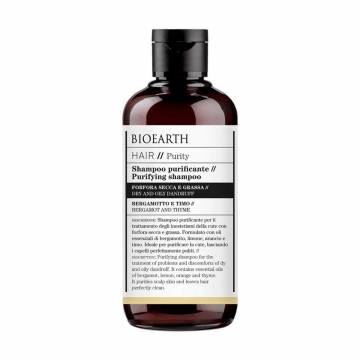 Увлажняющий шампунь Bioearth Hair Purify Purifying Shampoo против перхоти, для чувствительной кожи головы, 250 мл Увлажняющий шампунь Bioearth Hair Purify Purifying Shampoo против перхоти, для чувствительной кожи головы, 250 мл