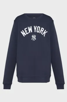 Темно-синий свитшот NEW YORK YANKEES IMPRINT (унисекс) Синий S 47 Brand 682231FN-FS