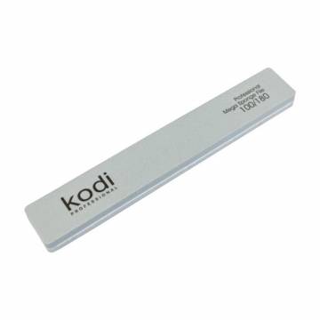 Пилка-баф для ногтей прямоугольной формы Kodi Professional 160, 100/180 грит, серая, 178*28*11.5 мм Пилка-баф для ногтей прямоугольной формы Kodi Professional 160, 100/180 грит, серая, 178*28*11.5 мм