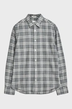 Мужская серая рубашка в клетку FLANNEL Серый L Gant 3250228
