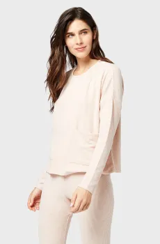 Женский розовый лонгслив JAIME Розовый XS Etam 6509929