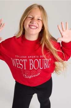 Кофта з круглим вирізом - червоний