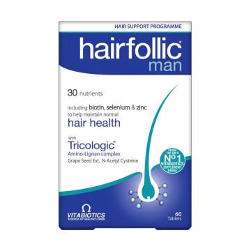 Витаминно-минеральный комплекс для мужчин Vitabiotics Hairfollic Man, 60 таблеток Витаминно-минеральный комплекс для мужчин Vitabiotics Hairfollic Man, 60 таблеток