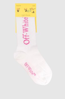Детские белые носки с логотипом