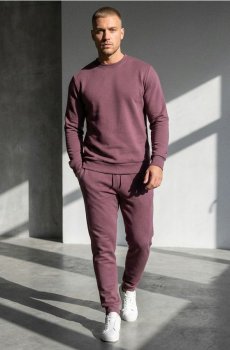 Кофта з круглим вирізом - рожевувато-ліловий