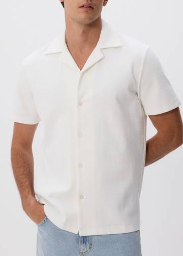 Reserved - Структурована сорочка regular fit - кремовий - 269EF-01X Reserved - Структурована сорочка regular fit - кремовий - 269EF-01X