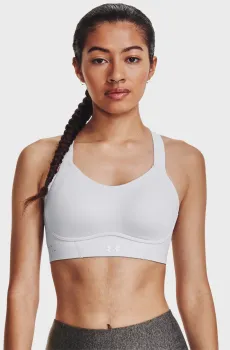 Женский белый топ UA Uplift High Белый 38DD Under Armour 1376866-014