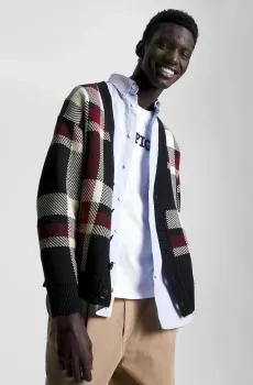 Мужской кардиган в клетку CHECK CARDIGAN Разноцветный M Tommy Hilfiger MW0MW32029