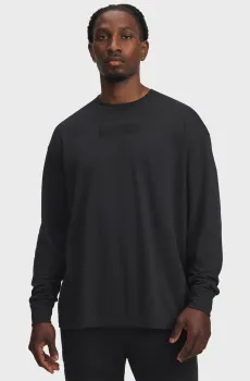 Мужской черный лонгслив UA Pjt Rck LS Q4 ST Черный M Under Armour 6005014-002