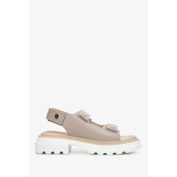 Сандалі шкіряні мокко Estro ER00112937