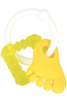 Детская игрушка-прорезыватель для зубов Baby Team 2 в 1, от 4 месяцев, 18*15*4 см (4025)