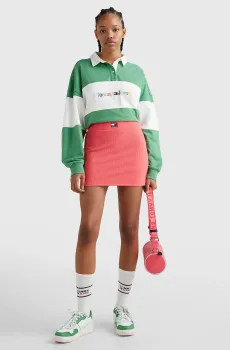 Женская розовая юбка Розовый S Tommy Jeans DW0DW15389