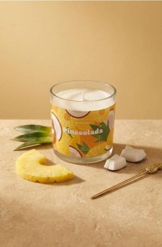 Ароматична свічка Pinacolada - жовтий