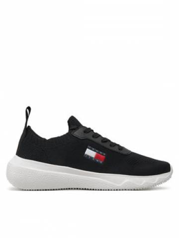 Tommy Jeans Снікерcи Tjw Knit Runner EN0EN02564 Чорний Tommy Jeans Снікерcи Tjw Knit Runner EN0EN02564 Чорний
