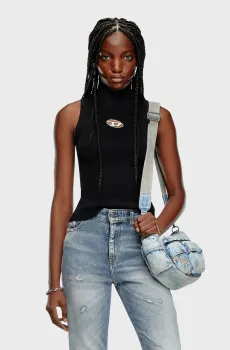 Женский черный топ MAGLIA Черный S Diesel A13020 0DLAX