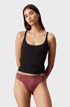 Женские терракотовые трусики BRAZILIAN Красный XS Calvin Klein 000QD5233E