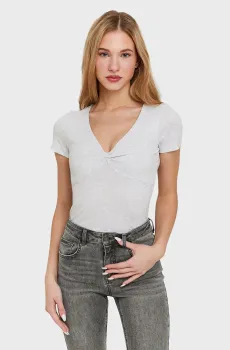 Женская серая футболка Серый M Tally Weijl STSCOKEVINT