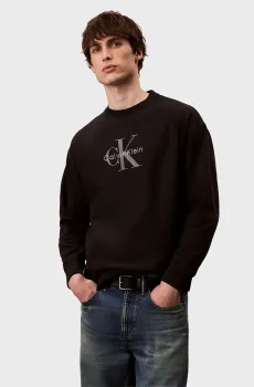 Мужской черный свитшот PREMIUM TERRY Черный L Calvin Klein Jeans LV04RD234G