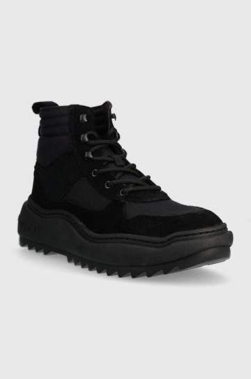 Кроссовки Tommy Jeans TJM MIX MATERIAL BOOT цвет чёрный EM0EM01245 Кроссовки Tommy Jeans TJM MIX MATERIAL BOOT цвет чёрный EM0EM01245