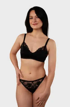 Женский черный бюстгальтер Черный 70E brabrabra SLZ25801026