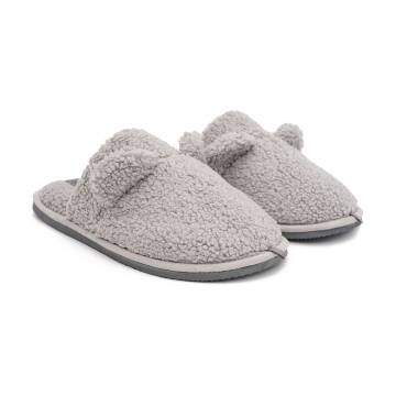 Мужские домашние тапочки Twins Teddy закрытые, меховые, серые, размер 42-43 Мужские домашние тапочки Twins Teddy закрытые, меховые, серые, размер 42-43