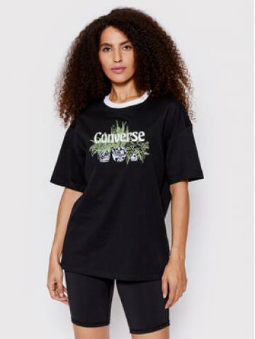 Converse Футболка Plant Powered Ringer 10023937-A01 Чорний Loose Fit Converse Футболка Plant Powered Ringer 10023937-A01 Чорний Loose Fit