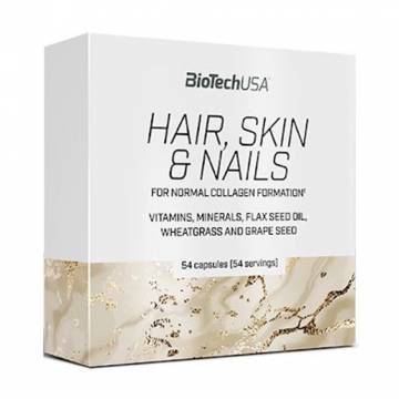 Комплекс Волосы, кожа и ногти BioTech USA Hair, Skin & Nails, 54 капсулы Комплекс Волосы, кожа и ногти BioTech USA Hair, Skin & Nails, 54 капсулы