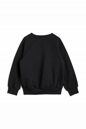 Детская хлопковая кофта Mini Rodini цвет чёрный однотонная Детская хлопковая кофта Mini Rodini цвет чёрный однотонная
