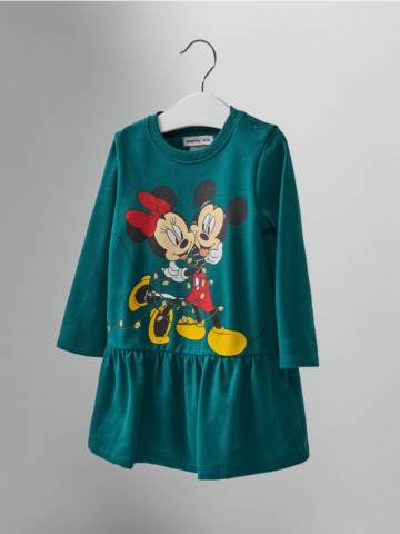 Сукня з пеплумом Mickey Mouse - синьо-зелений Сукня з пеплумом Mickey Mouse - синьо-зелений