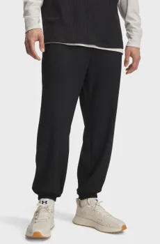Мужские черные спортивные брюки UA Rival Waffle Jogger Черный M Under Armour 1385932-001