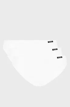 Женские белые трусики (3 шт) Белый L Atlantic 3BLP-580