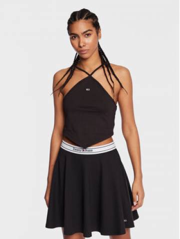 Tommy Jeans Топ Party DW0DW14888 Чорний Regular Fit Tommy Jeans Топ Party DW0DW14888 Чорний Regular Fit