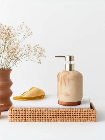 Дозатор для мила - бежевий