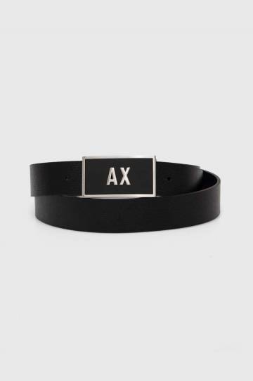 Двухсторонний кожаный ремень Armani Exchange мужской цвет чёрный XM000185 AF11958