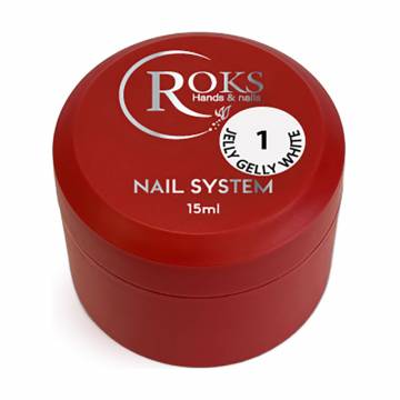 Гель для наращивания ногтей Roks Nail System Jelly Gelly 1, 15 мл Гель для наращивания ногтей Roks Nail System Jelly Gelly 1, 15 мл