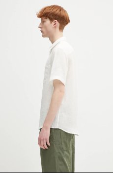 Льняная рубашка A.P.C. chemisette bellini logo